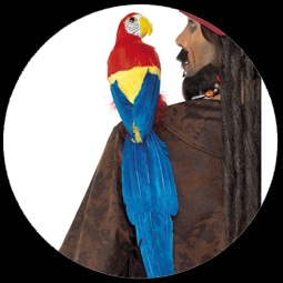 Papagei Attrappe - Klicken fr grssere Ansicht