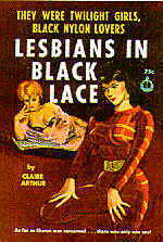 Pulp Fiction Covers - Lesbians in black Lace