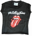 AMPLIFIED - KINDER SHIRT - ROLLING STONES LOGO - BLACK