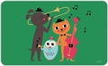 Frühstücksbrettchen - Ingela - Animals Jazz