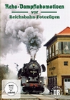 Reko-Dampflokomotiven vor Reichsbahn-Fotozügen