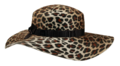 Damen-Schlapphut Animalprint