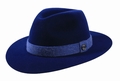 Fedora Traveler velours Folly Dot leucht marine