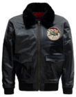 Leder Aviator Jacke»Air Force 42« - black