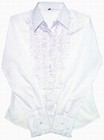 Rüschenhemd Ladies - weiss