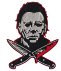 Man - Scary with Bloody Knives, Likes Halloween Patch