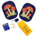 Mushrooms Ellbogen Aufnäher Set navy
