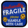 Patch - Emotionally Fragile Blue