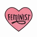 Pink Feminist Iron On Patch - von Punky Pins