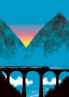 Bahnlinie Zug Poster