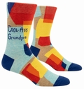 Cool-Ass Grandpa - Männersocken Blue Q