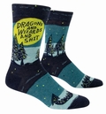Dragons And Wizards And Shit - Männersocken Blue Q