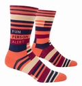 Fun Person Alert - Männersocken Blue Q