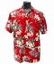  x ORIGINAL HAWAIIHEMD - ORCHID GINGER - ROT - PARADISE FOUND