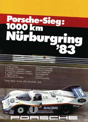 PORSCHE RENNPLAKAT - POSTER